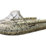 Прозрачный носовой тент на лодку Абакан 480 Jet фальшборт